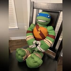 23” Leonardo Teenage Mutant Ninja Turtle TMNT Plush Pillow Stuffed Animal